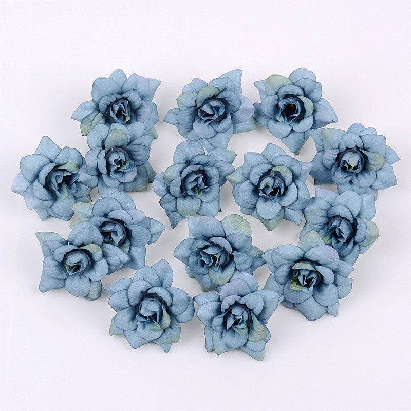 10pcs Silk Rose Head for Wedding Home Decoration DIY Craft Flowers