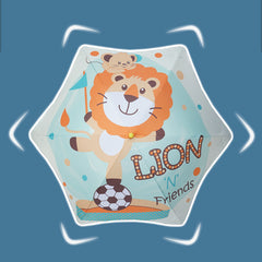 Children's Cartoon Manual Umbrella Round Corner Sunshade Reflective Bar