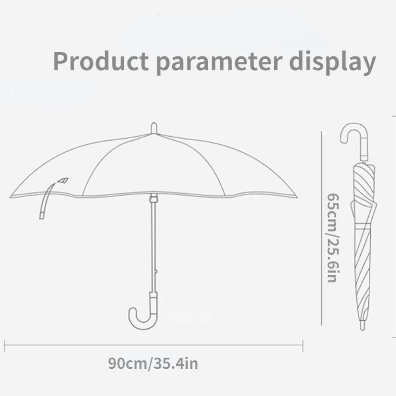 Children's Cartoon Manual Umbrella Round Corner Sunshade Reflective Bar