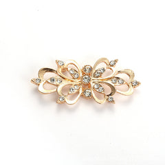 Alloy Inlaid Glass Button for Fur Coat Decoration