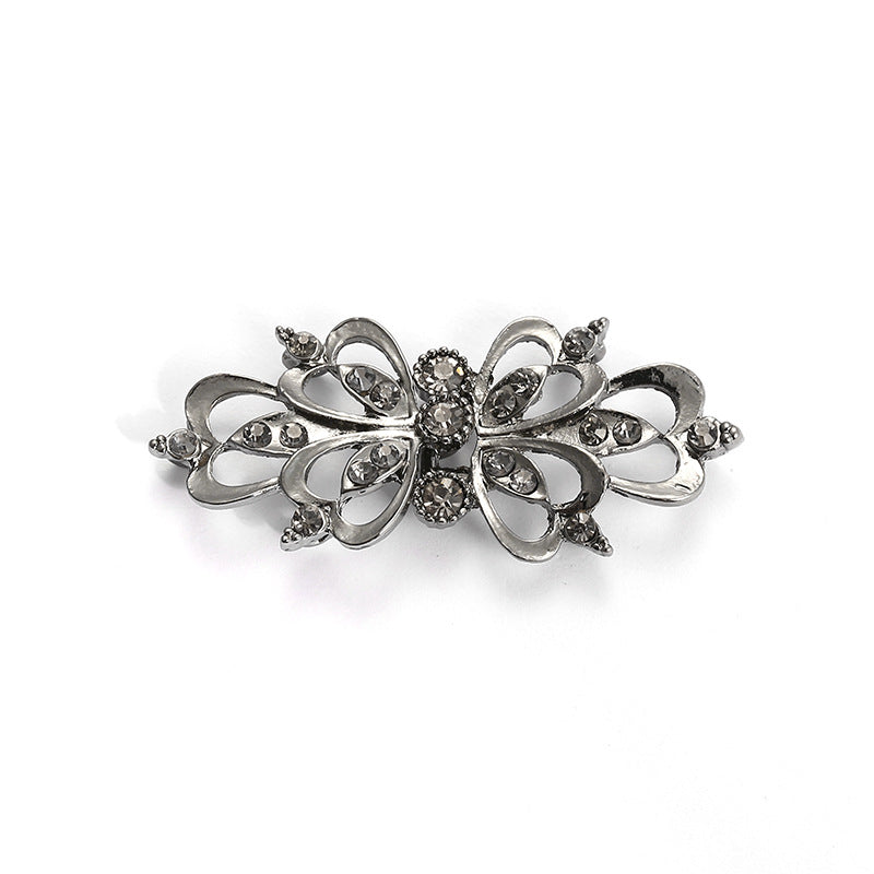 Alloy Inlaid Glass Button for Fur Coat Decoration