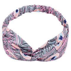 Bohemian Vintage Cross Turban Hair Band for Women Girls