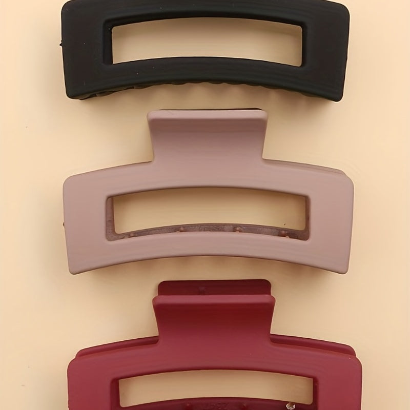 Matte Solid Style Hair Claw for Women