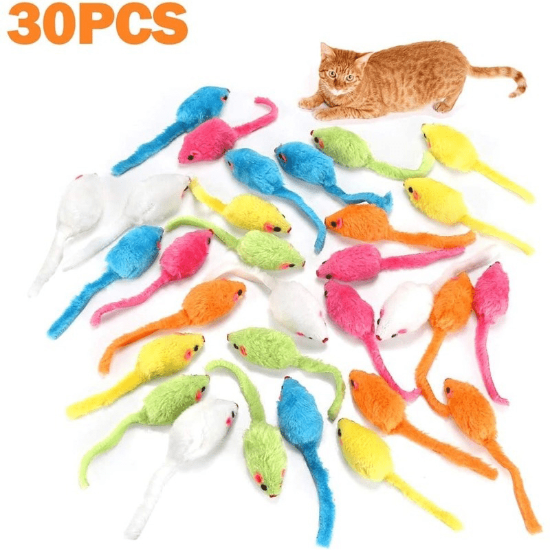 Interactive Mouse Cat Toy Plush Chew