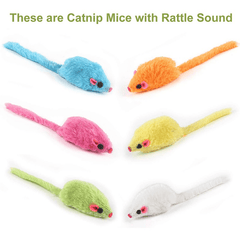 Interactive Mouse Cat Toy Plush Chew