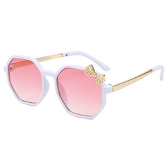 Bow Polygon Sunglasses Large Gradient UV400 Shades