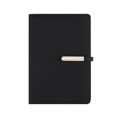 A5 Leather Notebook with Metal Buckle - Business & Office Essential