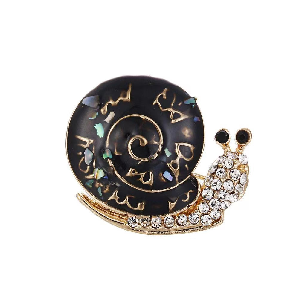 Snail Enamel Brooch Animal Charm Corsage Clothing Scarf Buckle Gift