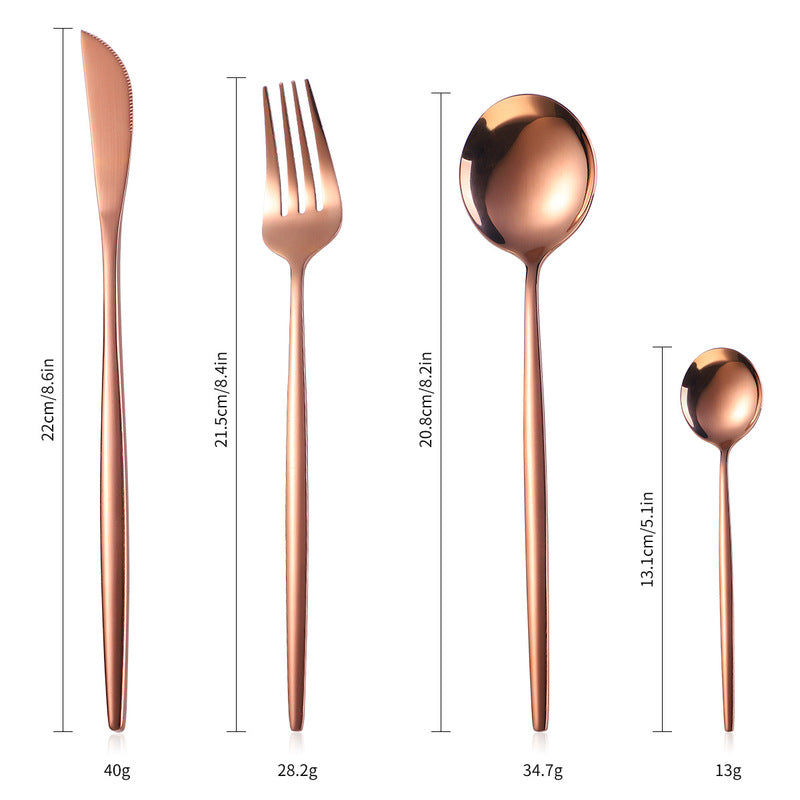 16pcs Stainless Steel Cutlery Set for Home & Restaurant Use