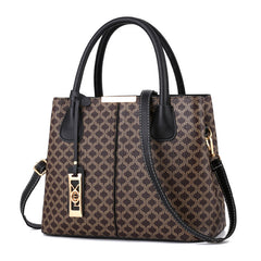 Vintage Print Shoulder Bag Stylish Large Capacity Crossbody Bag