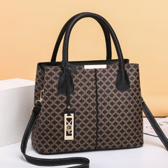 Vintage Print Shoulder Bag Stylish Large Capacity Crossbody Bag