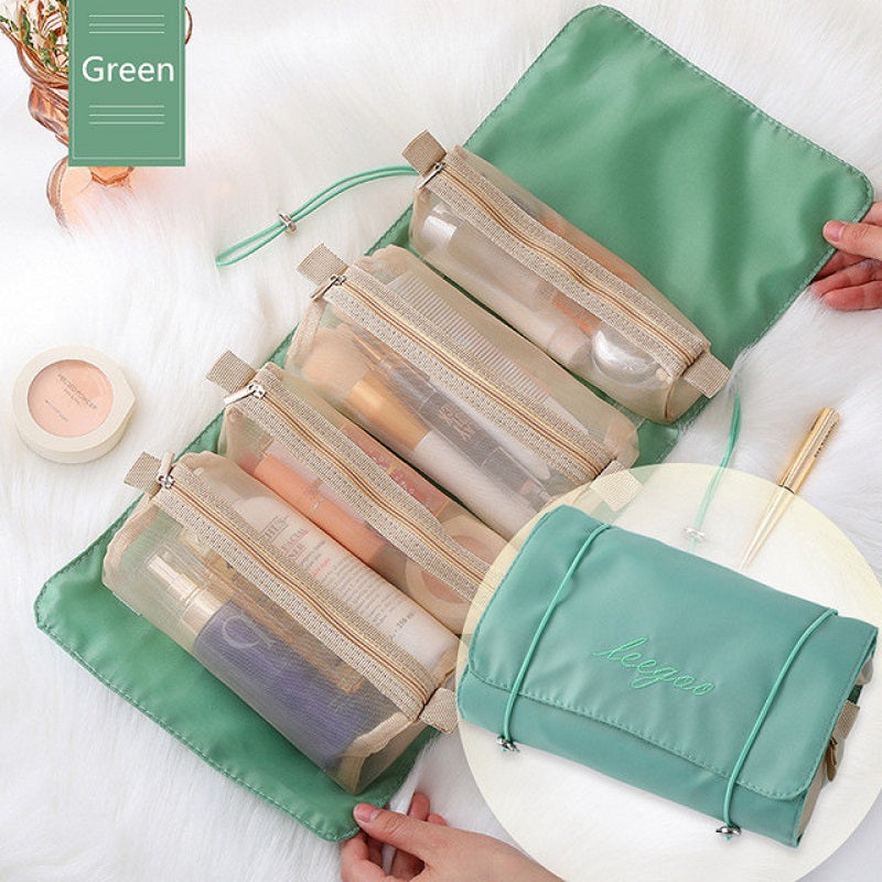 Detachable Cosmetic Bag Large Capacity Folding Travel Toiletry Bag