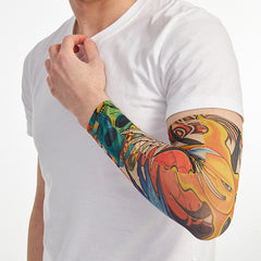 Cycling Sports Tattoo Sun Protection UV Tattoo Sleeve For Men