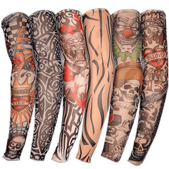 Cycling Sports Tattoo Sun Protection UV Tattoo Sleeve For Men