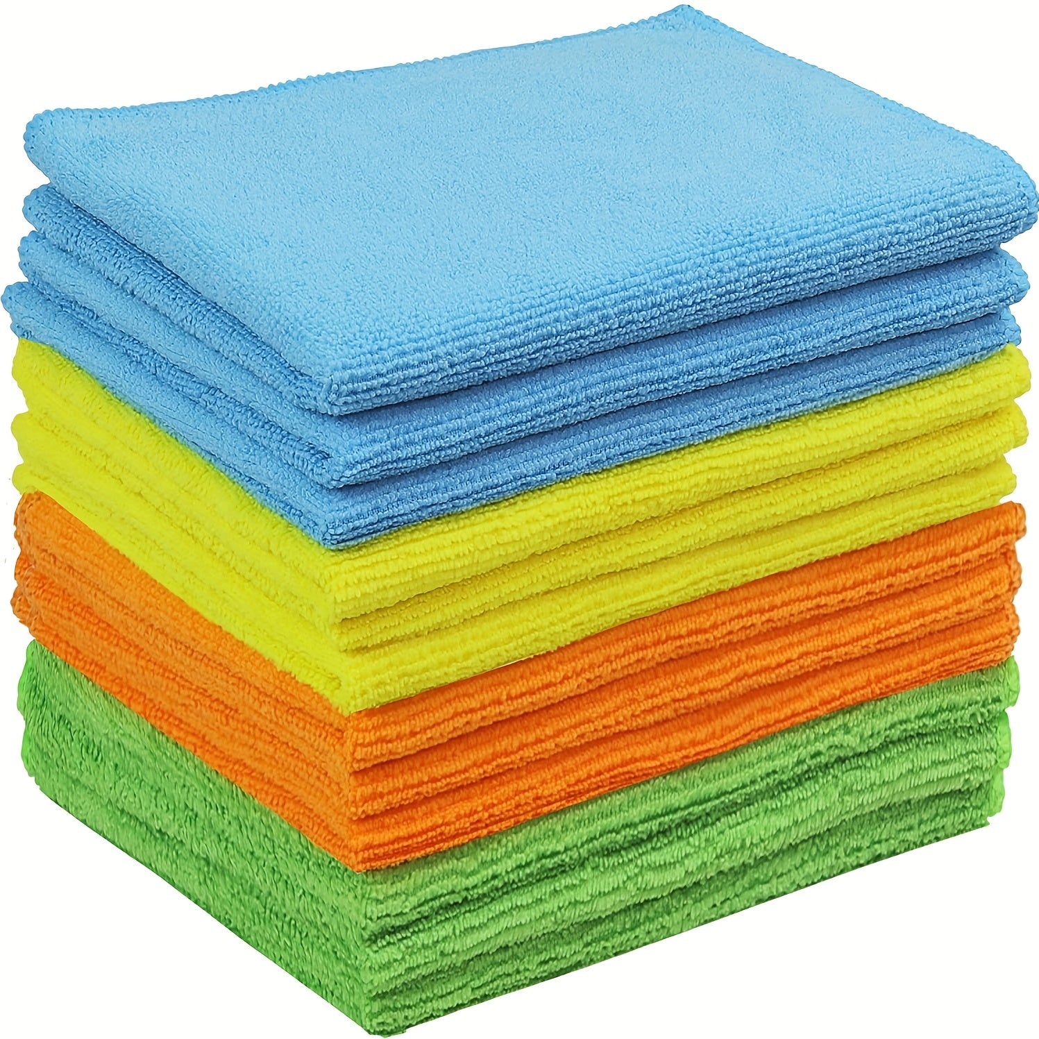 5pcs Microfiber Cleaning Cloth Kitchen Dish Cloth Kitchen Scouring Pad