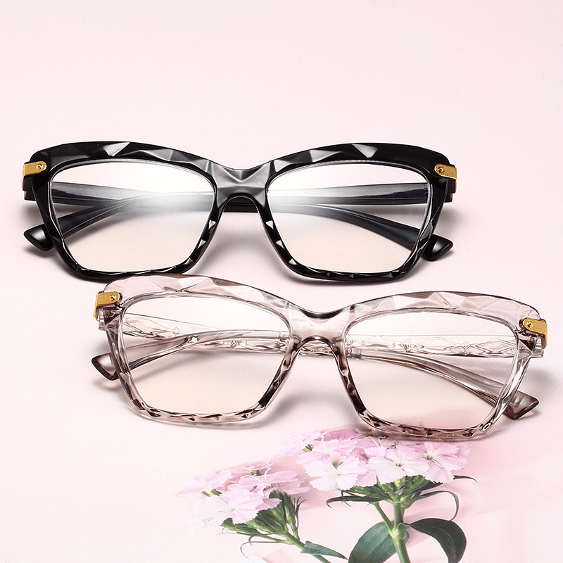 Square Anti Light Glasses For Women Men Casual Clear Lens Glasses