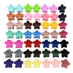 50pcs Cartoon Flower Hair Clips for Baby Girls