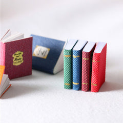 4pcs Dollhouse Mini Small Books Furniture Accessories Pretend Toy