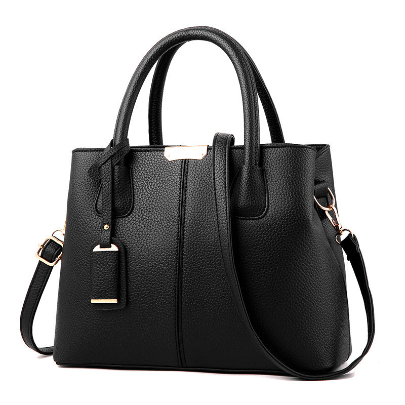 Classic Tote Satchel Bag Solid Shoulder Bag All Match Crossbody Bag