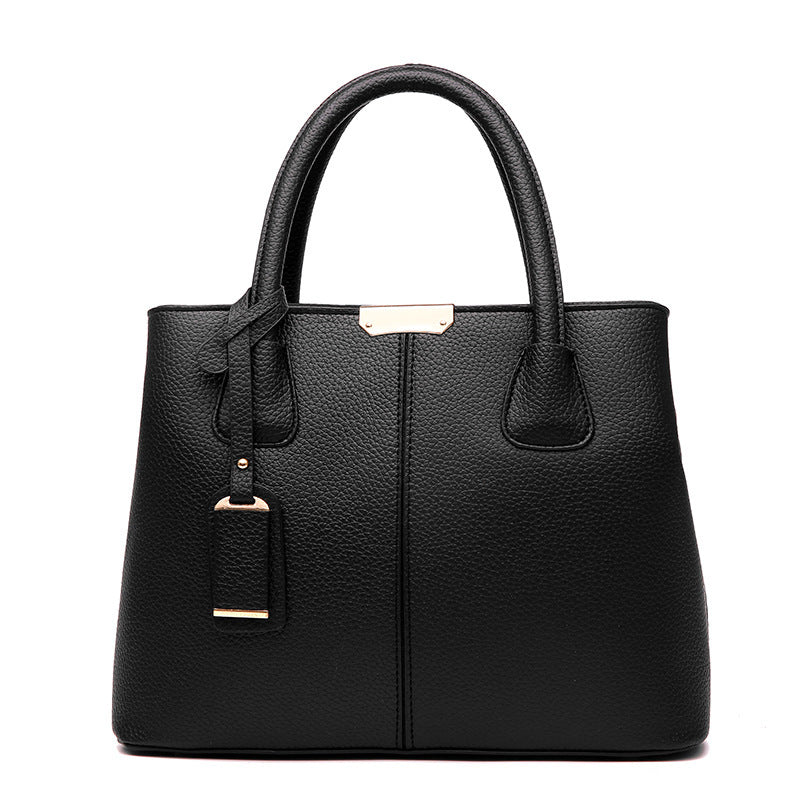 Classic Tote Satchel Bag Solid Shoulder Bag All Match Crossbody Bag