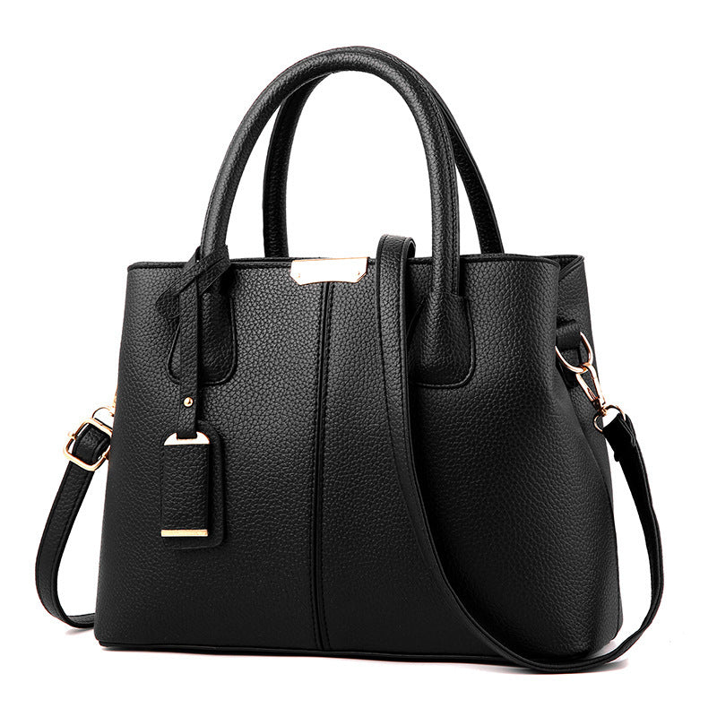 Classic Tote Satchel Bag Solid Shoulder Bag All Match Crossbody Bag