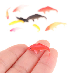 5pcs Dollhouse Koi Goldfish Glass Fish Tank Aquarium Decoration Toy