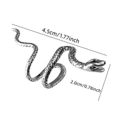 Men's Snake Shaped Ear Clips Non Pierced Cuff Earrings