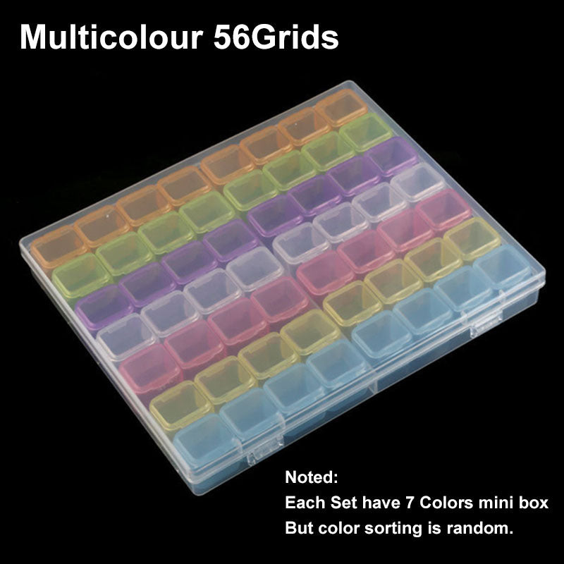 Adjustable Plastic Storage Box 28 56 Girds Clear Beads Organizer