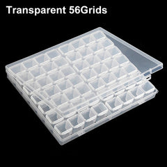 Adjustable Plastic Storage Box 28 56 Girds Clear Beads Organizer