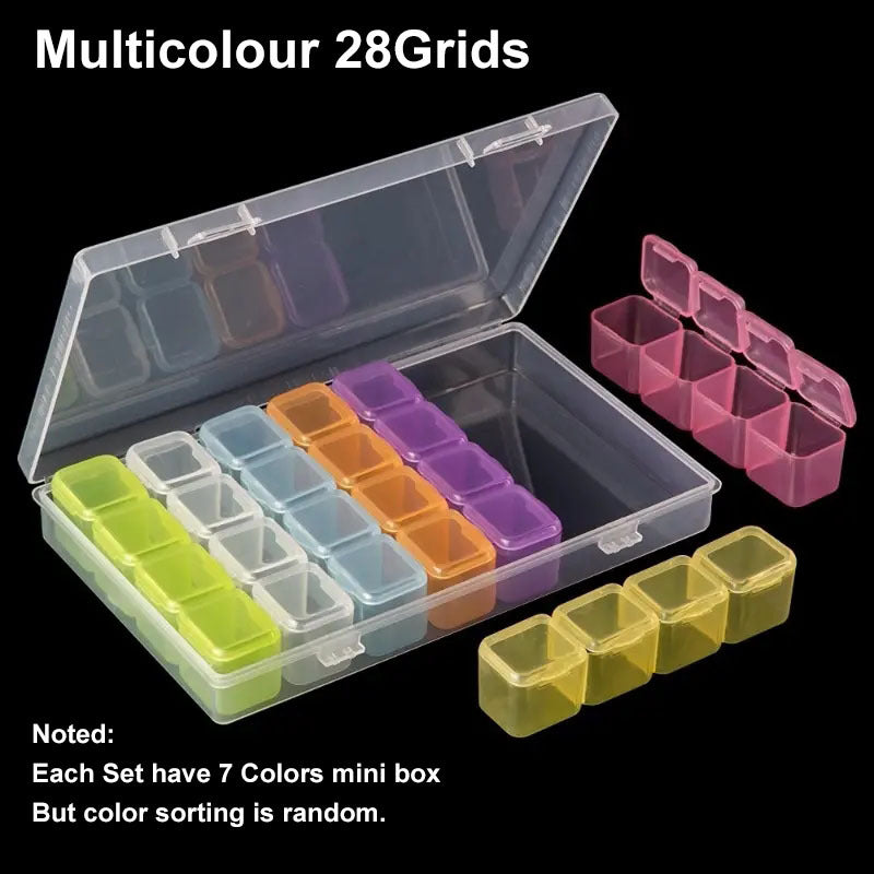 Adjustable Plastic Storage Box 28 56 Girds Clear Beads Organizer