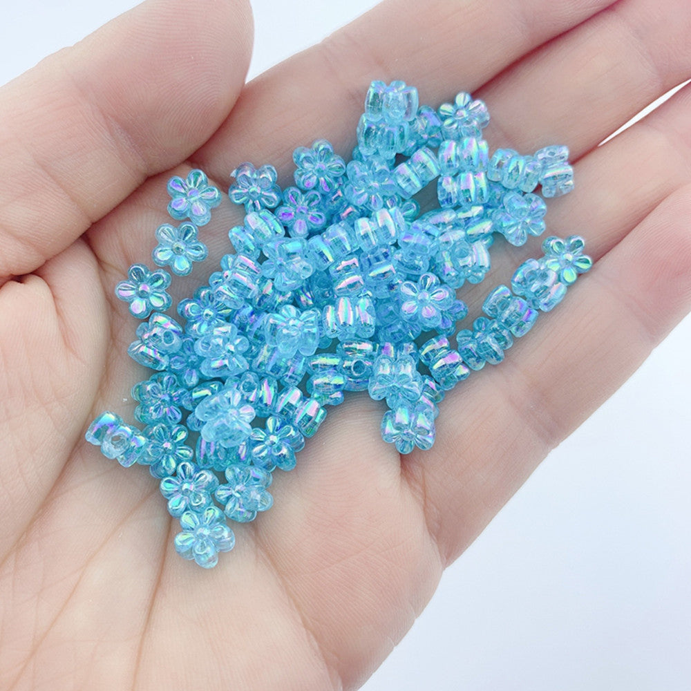 100pcs Acrylic Random Flower Bead