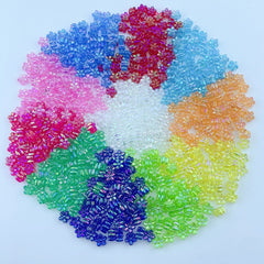 100pcs Acrylic Random Flower Bead