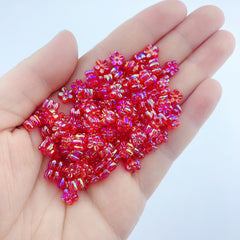 100pcs Acrylic Random Flower Bead
