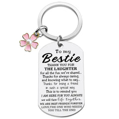 Bestie Flowers Keychain Keyring For Men