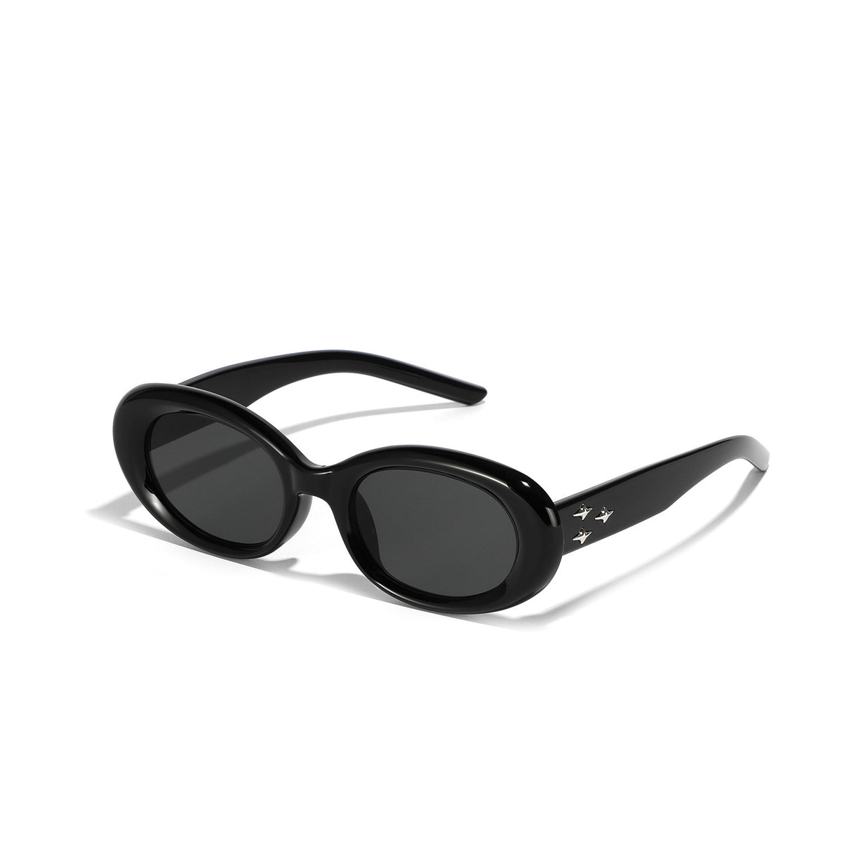 Men's Oval Sunglasses Retro Sunscreen with Box