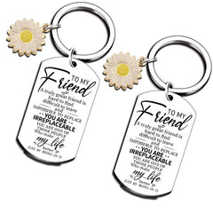 Sunflowers Tai Steel Pendant Keychain Good Keychain