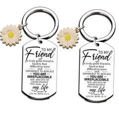 Sunflowers Tai Steel Pendant Keychain Good Keychain