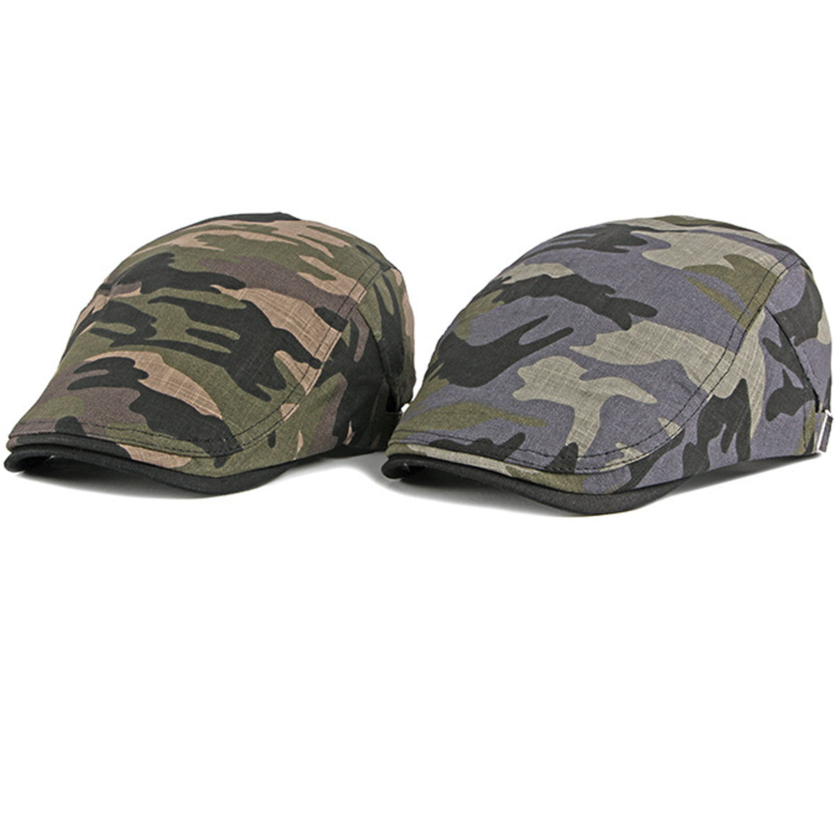Men's Camo Beret Forward Hat Breathable