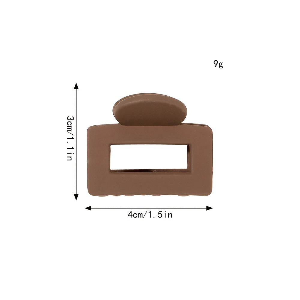Mini Square Hair Claw for Thin Hair Non-slip Hold