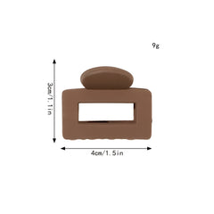 Mini Square Hair Claw for Thin Hair Non-slip Hold