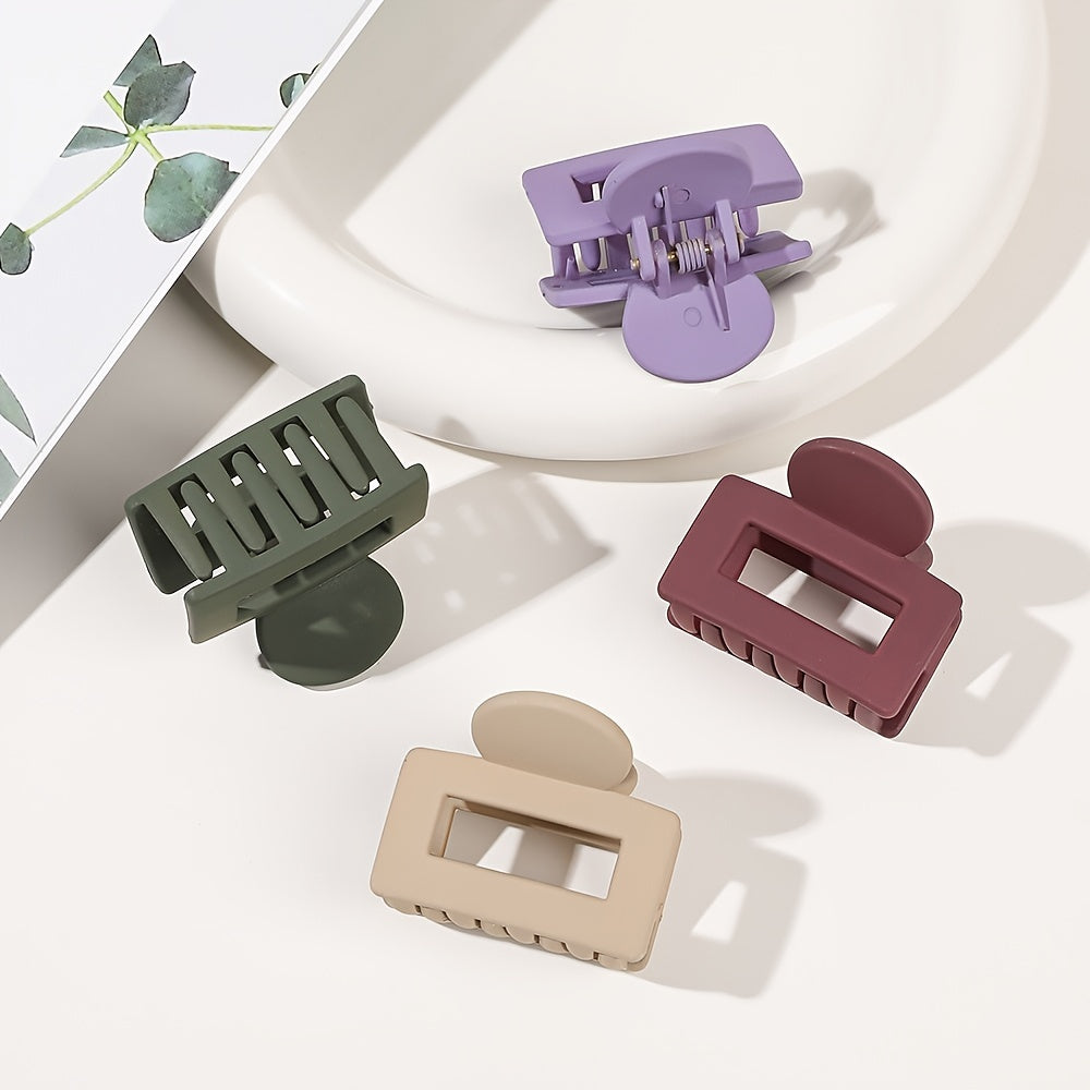 Mini Square Hair Claw for Thin Hair Non-slip Hold