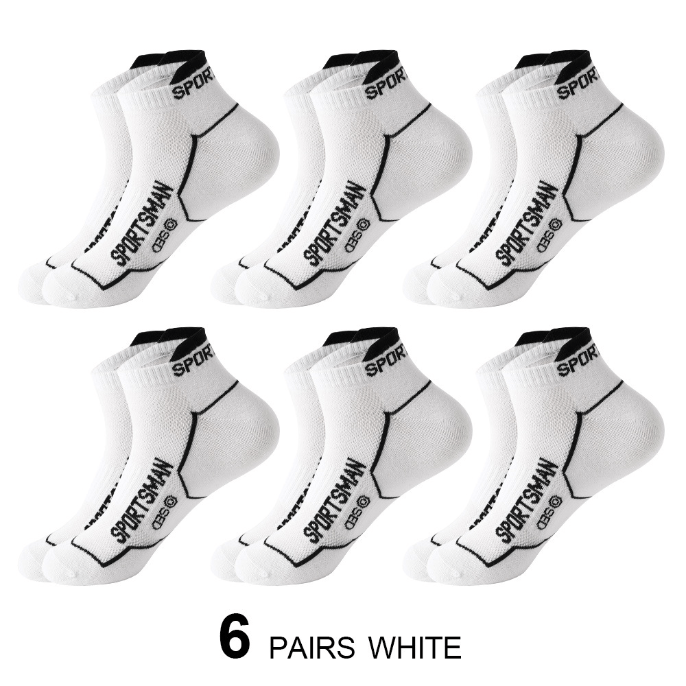 Men's Short Socks Thin Sports Mesh Running Sweat Absorbent Casual Cotton Socks