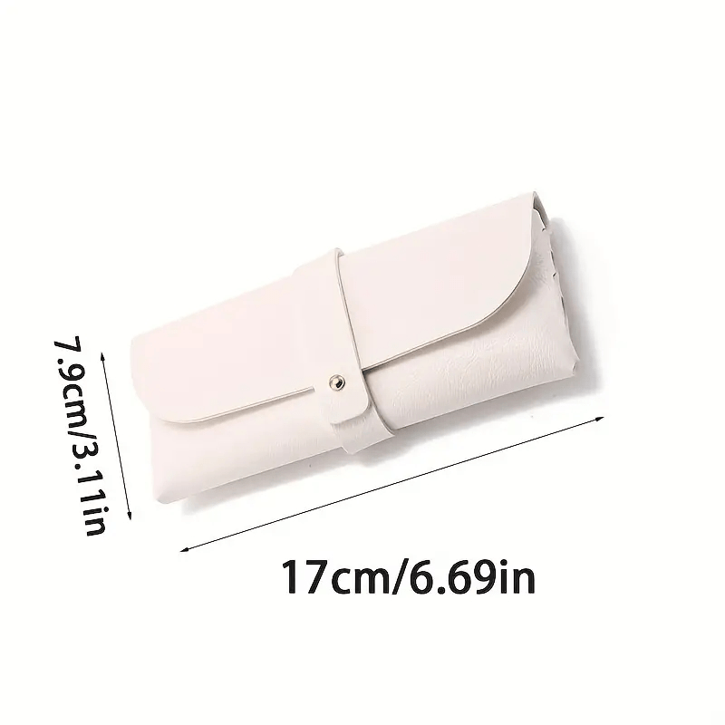 PU Leather Glasses Case Anti-pressure Portable Bag Storage Sunglasses Case