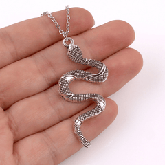 Vintage Snake Jewelry Set - Earrings & Pendant Necklace