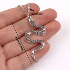 Vintage Snake Jewelry Set - Earrings & Pendant Necklace