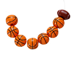 10pcs Colorful Wooden Round Ball Beads Pack for Crafts