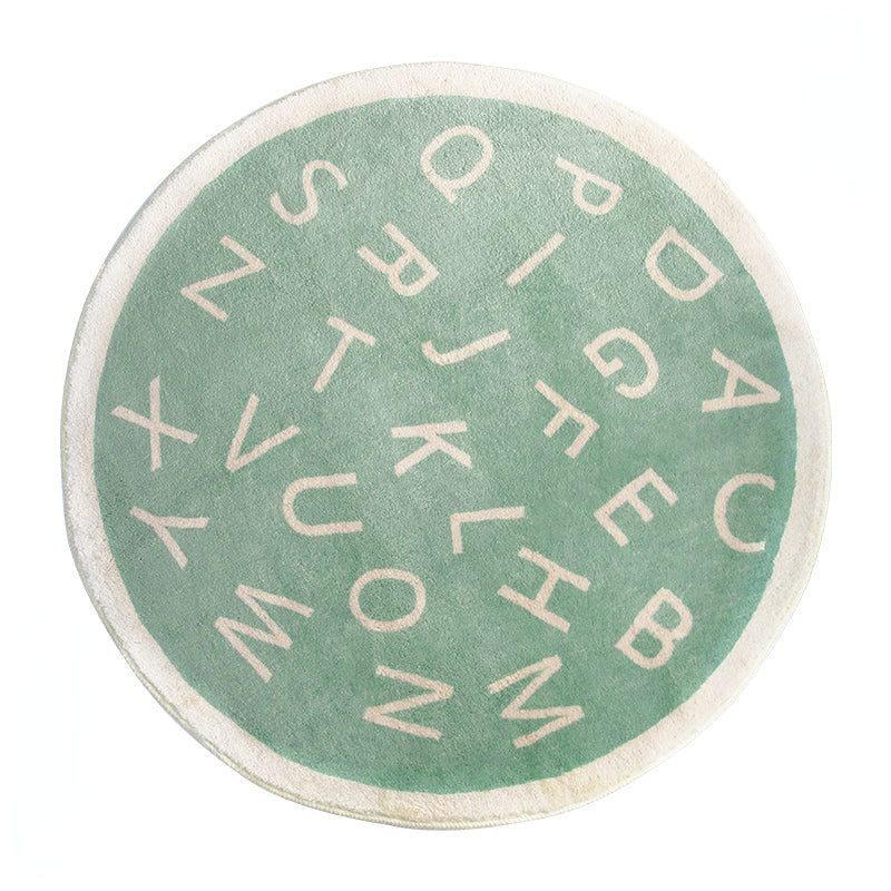 Nordic Round Cartoon Carpet Thick Plush Rugs