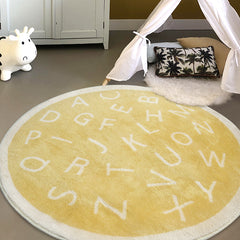 Nordic Round Cartoon Carpet Thick Plush Rugs