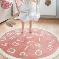 Nordic Round Cartoon Carpet Thick Plush Rugs
