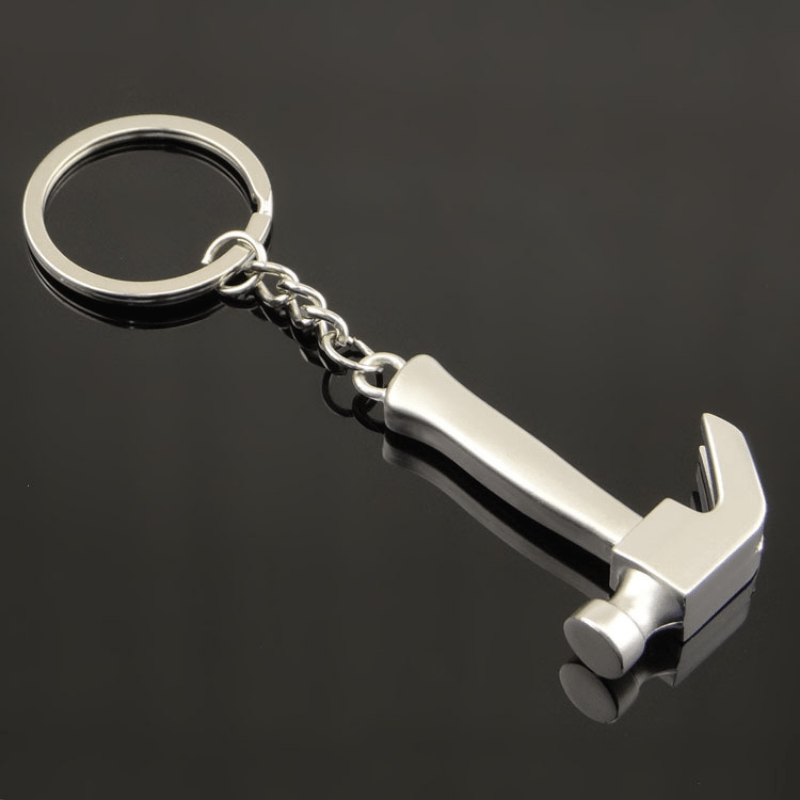 Mini Tool Keychain with Wrench Hammer Shovel Pliers - Gift for Men